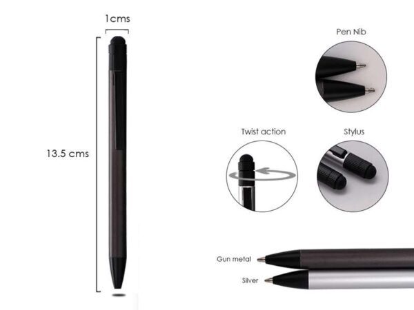 Stiletto — Gun metal Twist-Action ballpoint pen - Image 2