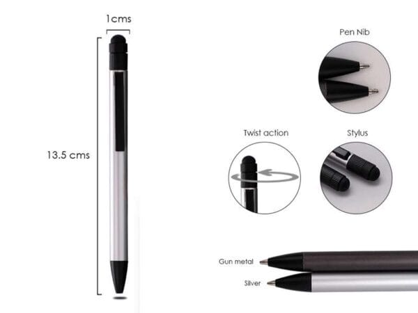 Stiletto Silver — Twist-action ballpoint pen - Image 2