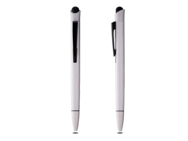 Stylet — White Metal body ballpoint pen