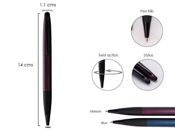 Swarthy — Maroon Matte finish ballpoint pen - Image 2
