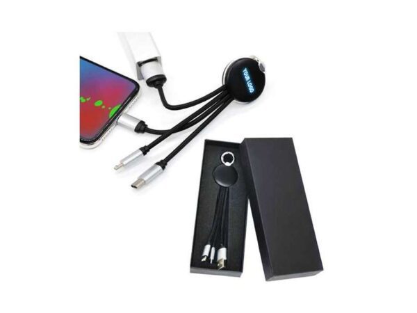 Mukree — 3-in-1 charging cable with light-up logo - Image 4