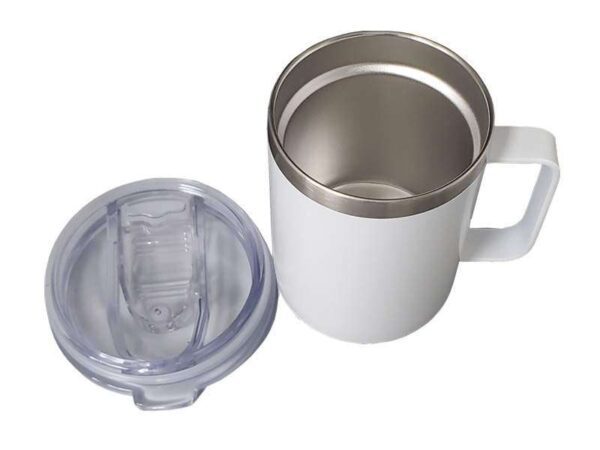 URT-H — White Stainless steel double wall cup - Image 2