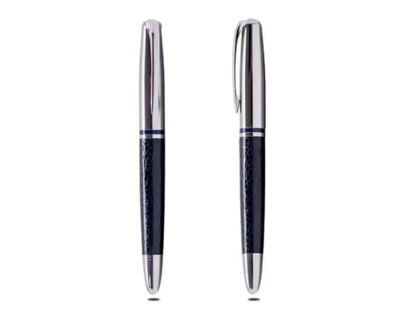 Viper — Black leather Roller pen