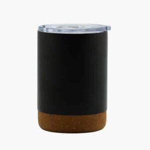 Bloom — Black Vacuum insulated cork coffee mug