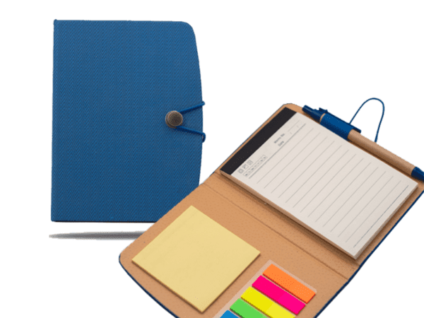Eco Aides — Blue ♻️A6 notepad with a matching colour pen - Image 2