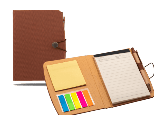 Eco Aides — Brown♻️ A6 notepad with a matching colour pen - Image 2