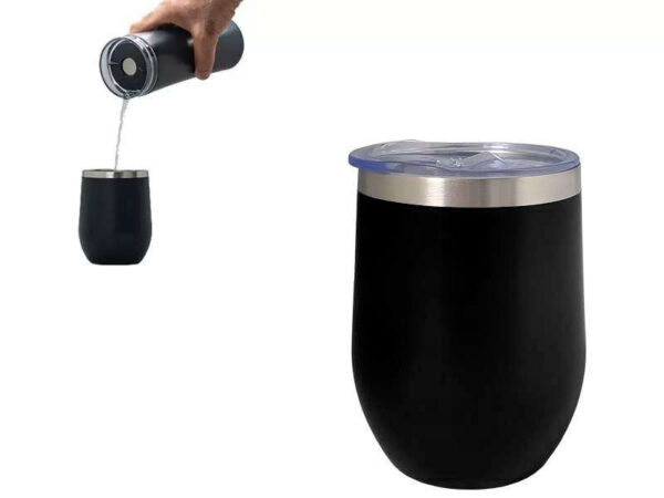 URT Cup — Black (350ml) Stainless steel double wall cup
