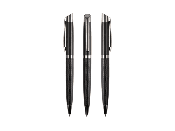 Tedha — Sleek Metal Pen with Grooved Barrel