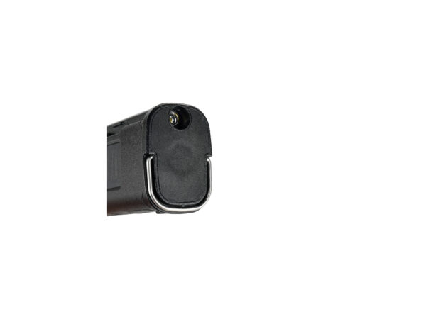 Close-up of a black taser device.