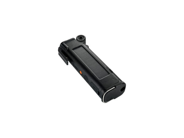 Black plastic rechargeable battery pack