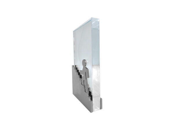 Modern trophy with abstract stair design